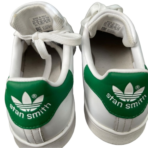 Adidas Stan Smith Sneakers-White/Green-Size 7.5 - Picture 10 of 12